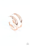 Curvy Charmer - Rose Gold Earrings Paparazzi