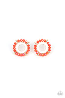 Nautical Notion - Orange Earring Paparazzi