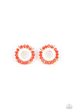 Nautical Notion - Orange Earring Paparazzi