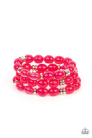 Coastal Coastin - Pink Bracelet Paparazzi