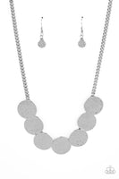 Flip a Coin - Silver Necklace Paparazzi