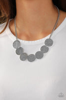 Flip a Coin - Silver Necklace Paparazzi