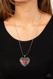 Wholeheartedly Whimsical - Red Heart Necklace Paparazzi