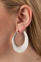 Power Curves - Silver Earrings Paparazzi