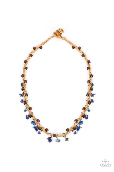Canyon Voyage - Blue Necklace Paparazzi