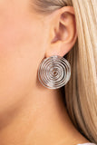 COIL Over - Silver Earrings Paparazzi