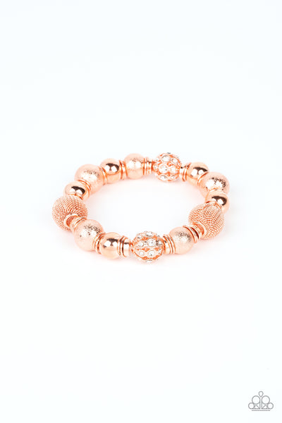 We Totally Mesh - Copper Bracelet Paparazzi