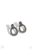 Roping Rodeo - Silver Clip Earrings Paparazzi