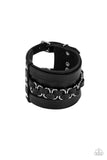 Rocker Attitude - Black Urban Bracelet Paparazzi