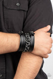 Rocker Attitude - Black Urban Bracelet Paparazzi