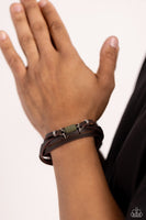 Metamorphic Monument - Green Bracelet Paparazzi