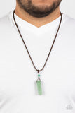 Comes Back ZEN-fold - Green Necklace Paparazzi