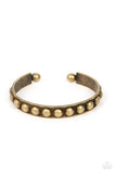 Clear as STUD - Brass Bracelet Paparazzi