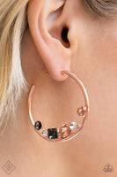 Attractive Allure - Rose Gold Earrings Paparazzi