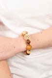 Happily Homespun - Brown Bracelet Paparazzi