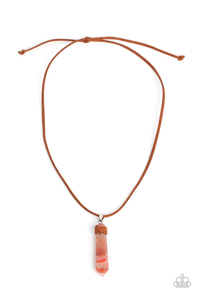 Holistic Harmony - Orange Necklace Paparazzi