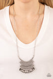 Under the EMPRESS-ion - Silver Necklace Paparazzi