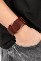 Leather Lumberyard - Brown Bracelet Paparazzi