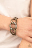 BOMBSHELL Squad - Brass bracelet Paparazzi (#860)