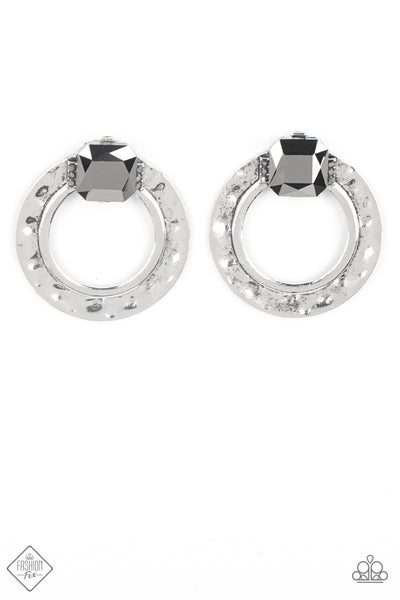 Smoldering Scintillation - Silver Earrings Paparazzi