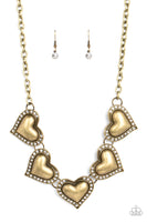 Kindred Hearts - Brass Necklace Paparazzi