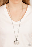 Spun Sparkle - White Necklace Paparazzi