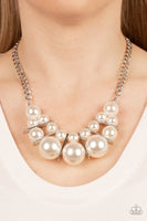 Challenge Accepted - White Pearl Necklace Paparazzi