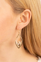 Beautifully Bejeweled - Gold Earrings Paparazzi