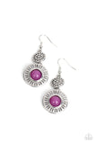 Ocean Orchard - Purple Earrings Paparazzi