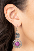 Ocean Orchard - Purple Earrings Paparazzi