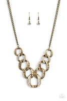 Bombshell Bling - Brass Necklace Paparazzi