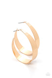 Flat Out Fashionable - Gold Hoop Earrings Paparazzi