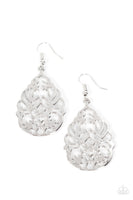 Vineyard Vista - Silver Earrings Paparazzi