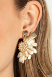 Farmstead Meadow - Gold Earrings Paparazzi