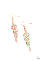 Highly Flammable - Copper Earrings Paparazzi