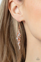 Highly Flammable - Copper Earrings Paparazzi