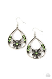 Meadow Marvel - Green Earrings Paparazzi