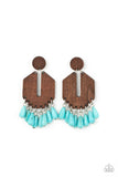 Western Retreat - Blue & Turquoise Earrings Paparazzi