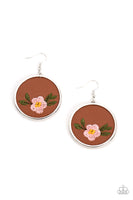 Prairie Patchwork - Pink Earring Paparazzi