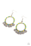 Bohemian Beach Blast - Green Earrings Paparazzi