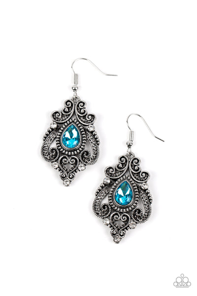 Palace Perfection - Blue Earrings Paparazzi