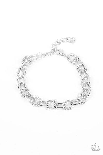 Double Clutch - Silver Bracelet Paparazzi (#767)