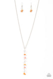 Tranquil Tidings - Orange Necklace Paparazzi