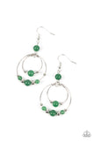 Eco Eden - Green Earrings Paparazzi (#858)
