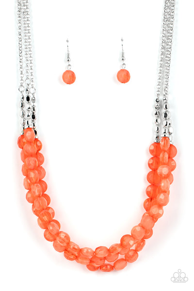 Pacific Picnic - Orange Necklace Paparazzi