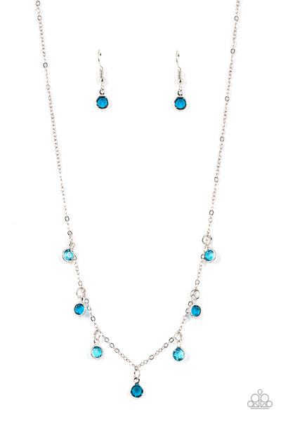 Carefree Charmer - Blue Necklace Paparazzi