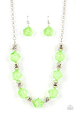 Island Ice - Green Necklace Paparazzi