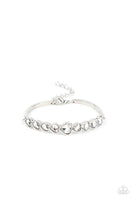 Lusty Luster - White Bracelet Paparazzi