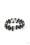 Colorfully Coiled - Black Bracelet Paparazzi