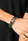 Colorfully Coiled - Black Bracelet Paparazzi